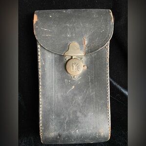 Antique 1900s Eastman Kodak Co 3A Autographic Folding Pocket Leather Camera Case